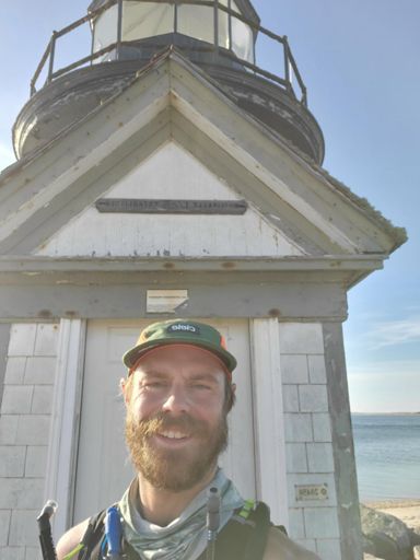 First lighthouse, Brant Point Light, Nantucket Harbor