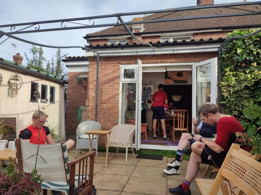 Catering at Manningtree was by Richard's family in their house.