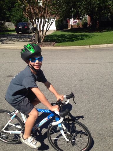 Smiling for his sponsors