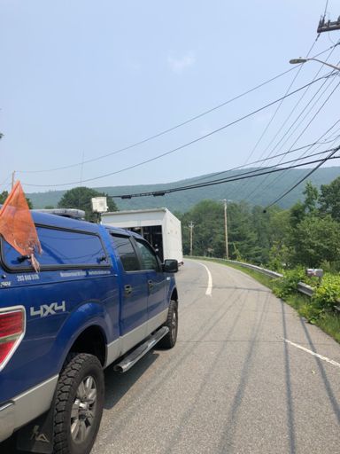 I got stuck in an oversized load procession