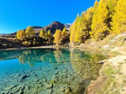 Pointe de Vouasson par le lac bleu et le glacier. Retour par le mont de l’étoile