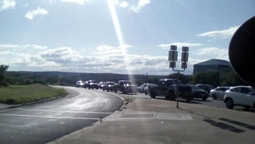 360 at 183. Cars in the way of a great view of the Hill Country.