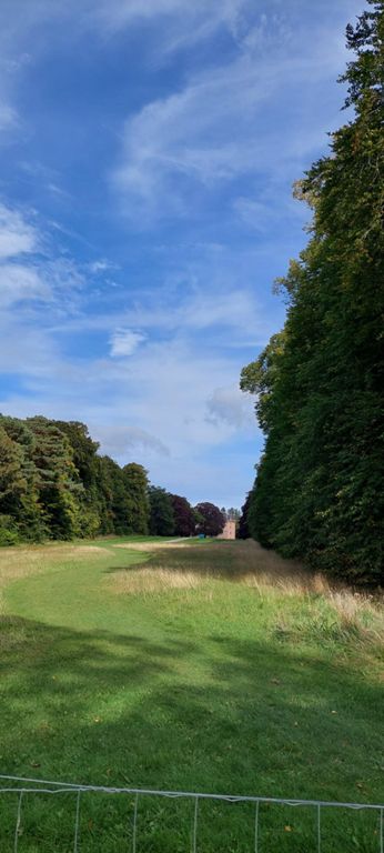 Brodie Castle. Rebuilt 1824-45. Lorraine was keen to see; I was more for cycling on, yet followed her in for a short while to see what I was passing.  I continued on after speaking with another tourist and his wife and thank you for your kind donation. https://en.wikipedia.org/wiki/Brodie_Castle