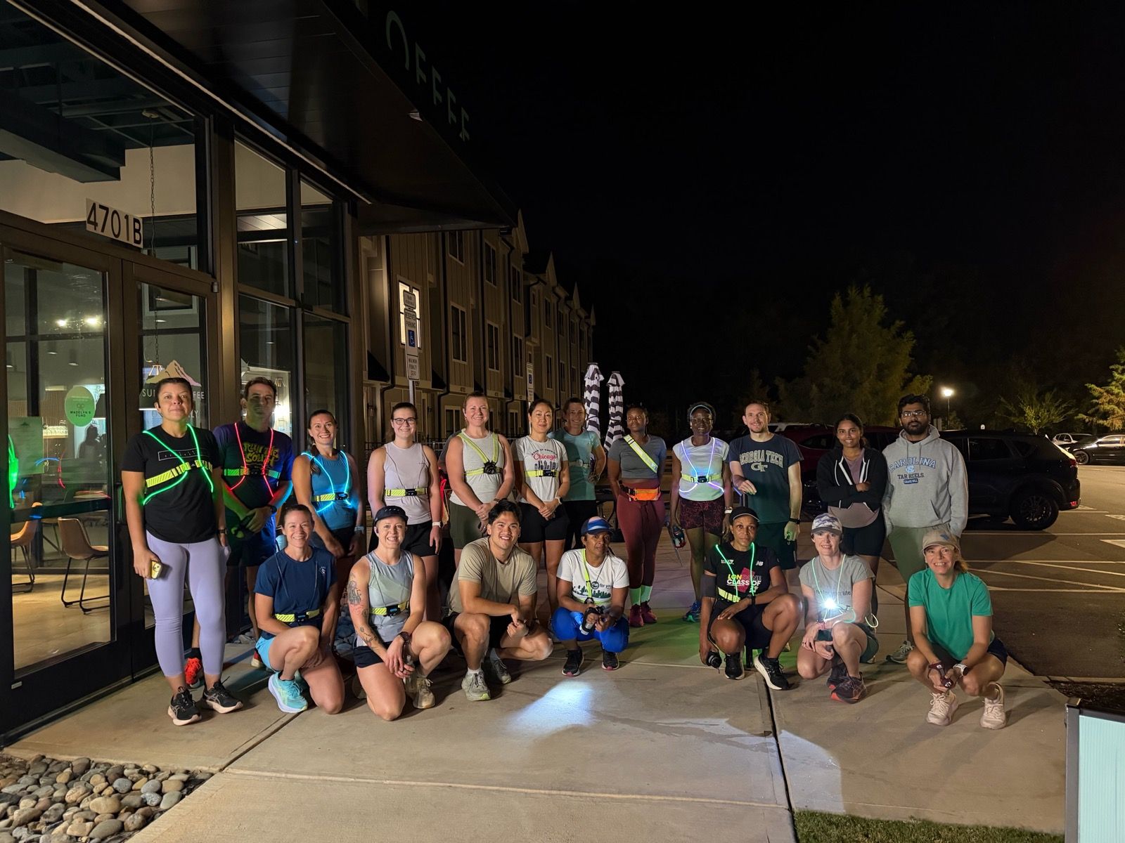 Group photo of those ready to run