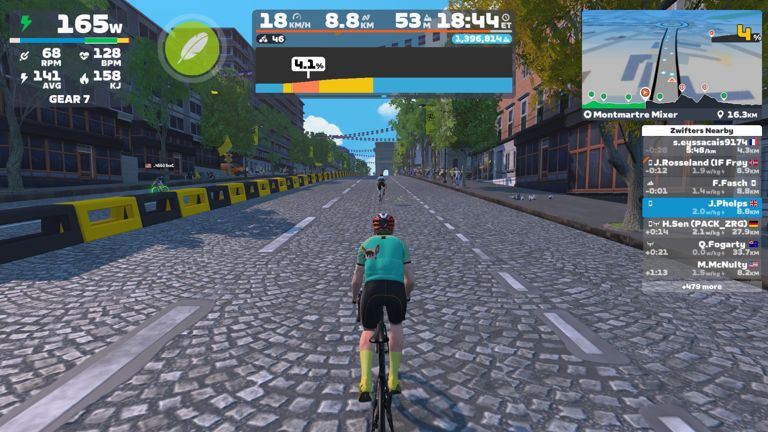 Zwift - Montmartre Mixer in Paris