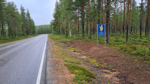 The place I am staying is about 20km north of arctic circle