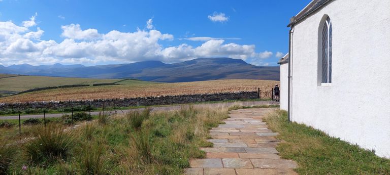 The forecast had been for 100% rain almost all day. Gradually, we had removed rain gear. Here I completed that and applied sun protection.