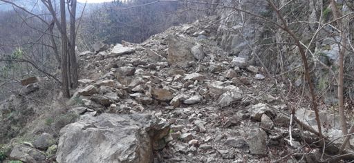 Cesta, ak sa to dá takto nazvať, bola miestami zasypaná