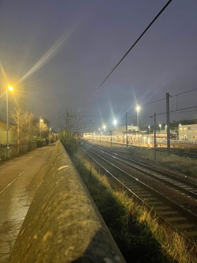 Fishwifes causeway looking into  Craigintinny rail yard