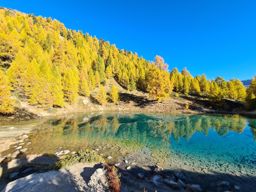 Pointe de Vouasson par le lac bleu et le glacier. Retour par le mont de l’étoile