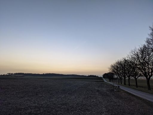 Sahara Staub in der Luft färbt alles gelb/bräunlich