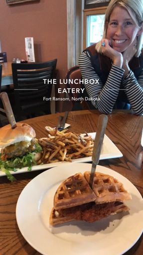 Waffle chicken sandwich 👍👍 post ride. No Thor’s today.