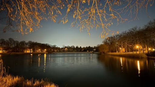 Abendstimmung am Orankesee um neun Minuten nach Halb Neun. Die Ruhe hier ist einfach herrlich. 😃🌝✨
