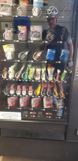 Parts, food, etc in vending plus tools and a stand