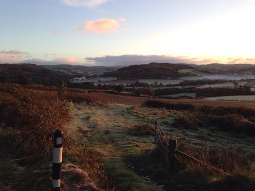 Gogerddan o Dorglwyd - oer y bore🕢