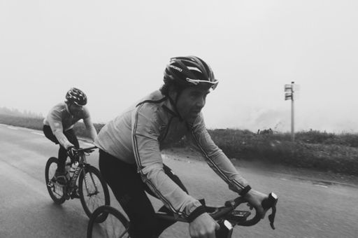 Yesterday on Route De Crete with Leon van Bon