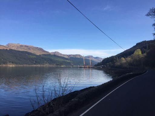 Nice road up loch long just past the nukes at faslane