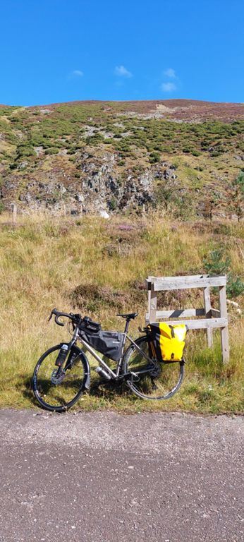 The A9 is above the bike where that white blob is.