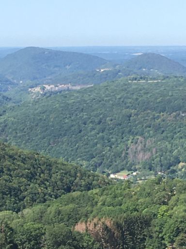 Au dessus du fort. Belle vue de la citadelle de Besançon