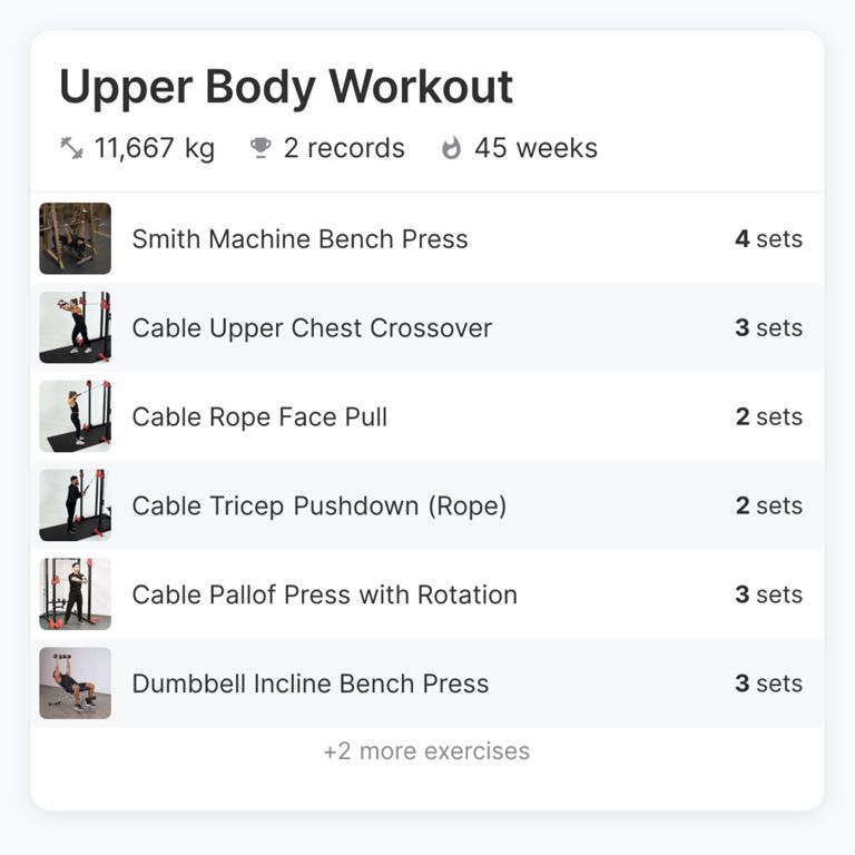 Jefit - Chest, Back, Triceps, Core, Biceps
