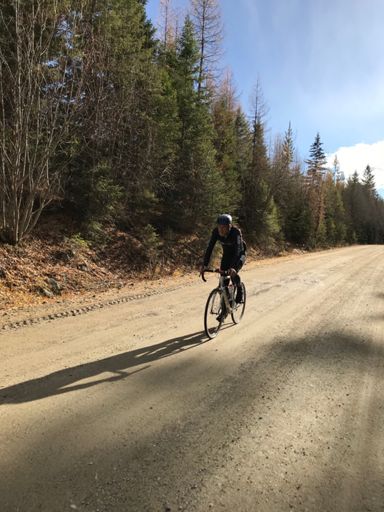 Pablo cresting the summit.