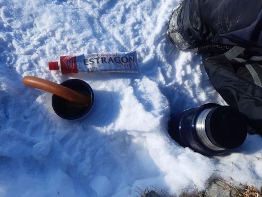 Aufwärmen bei  -12  Grad