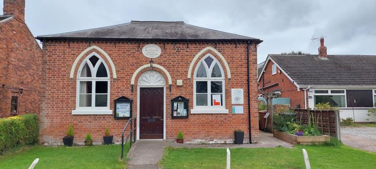 Wesleyian Methodist chapel in Poole, erected 1834.  There were 3-4 Wesleyian churches or chapels on route.