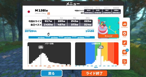 5秒900w超えは久しぶりかも。