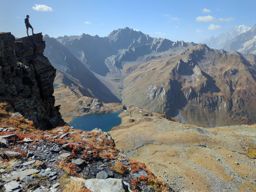 lacs de fenêtre depuis le col saint Bernard
