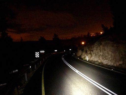 Towards Yad Kennedy. No fog here and no drivers freaking out.