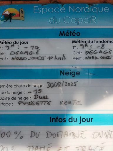 Cartell de l, estació  avui a 1886 m