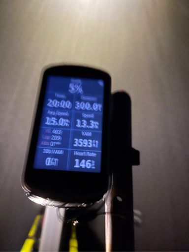 300 miles at my neighbor's house, I had the camera ready to take a pic as it ticked over. This is certainly my lowest car count (403) on a 300 mile mostly road ride. The first 135 miles of the ride were from 12:30am to about 10:30am with me hitting the Chief Ladiga bike trail by about 5am. So nearly all of those cars were on the last 165 miles of the ride.