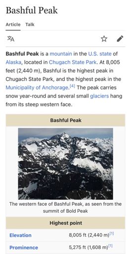 "Bashful Peak" by Paxson Woelber auf
Wikimedia Commons; Licence: CC; Source: https://commons.wikimedia.org/wiki/File:Bashful_Peak.jpg