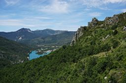 Haut tour du lac de Castillon en VTT