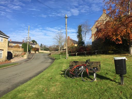 Taking a lunch break in Helmdon.