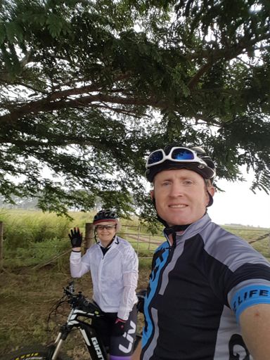 Hiding from the rain...