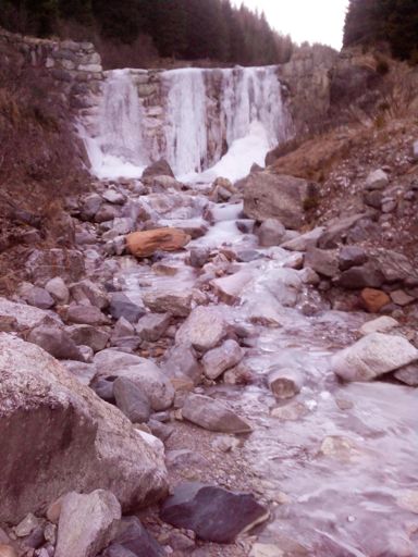 Die Wasserfälle sind gefroren