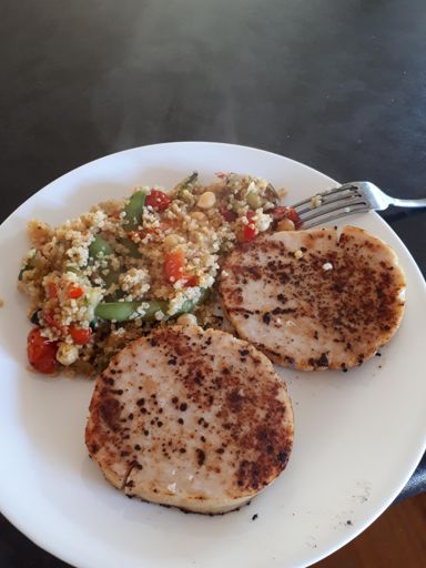 Refuel. Turkey and some veg mix