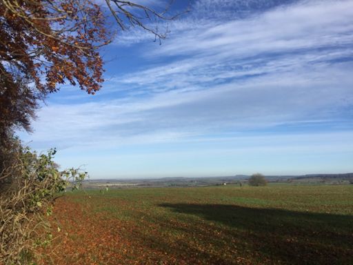 The view from the top of Fenny Compton hill.