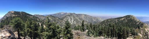All 10 peaks can be seen here. from Cucamonga on the left to Etiwanda on the right.