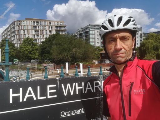 A wharf with my name on, on the River Lea near Tottenham.