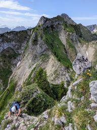 Crêtes au dessus du Schwarzsee : Fochsenflue et Chörblispitz