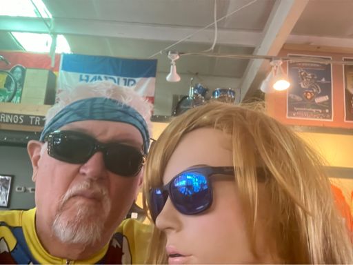 I'm hanging out with my girlfriend at Piney Mountain Bikes