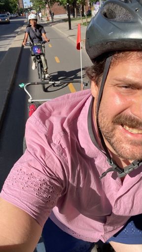 The wife. And the children, not visible.