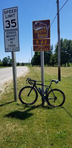 1st rustic road out of 10 for Trek's 808 Bike Shop Badge