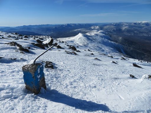 After the Westside junction I mostly made a b-line to the summit and came across this cement structure with an iron rod??!!