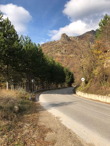 The easy bit to Bukovo, well it would be since I was going down it after the ride up