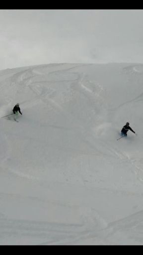 Tiefschnee mit Linda