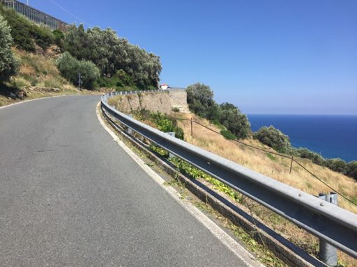 climbing back up Cipressa 5hrs later 😭