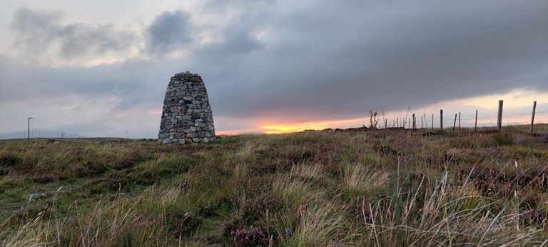In the evening on the way back from Smoo Cave